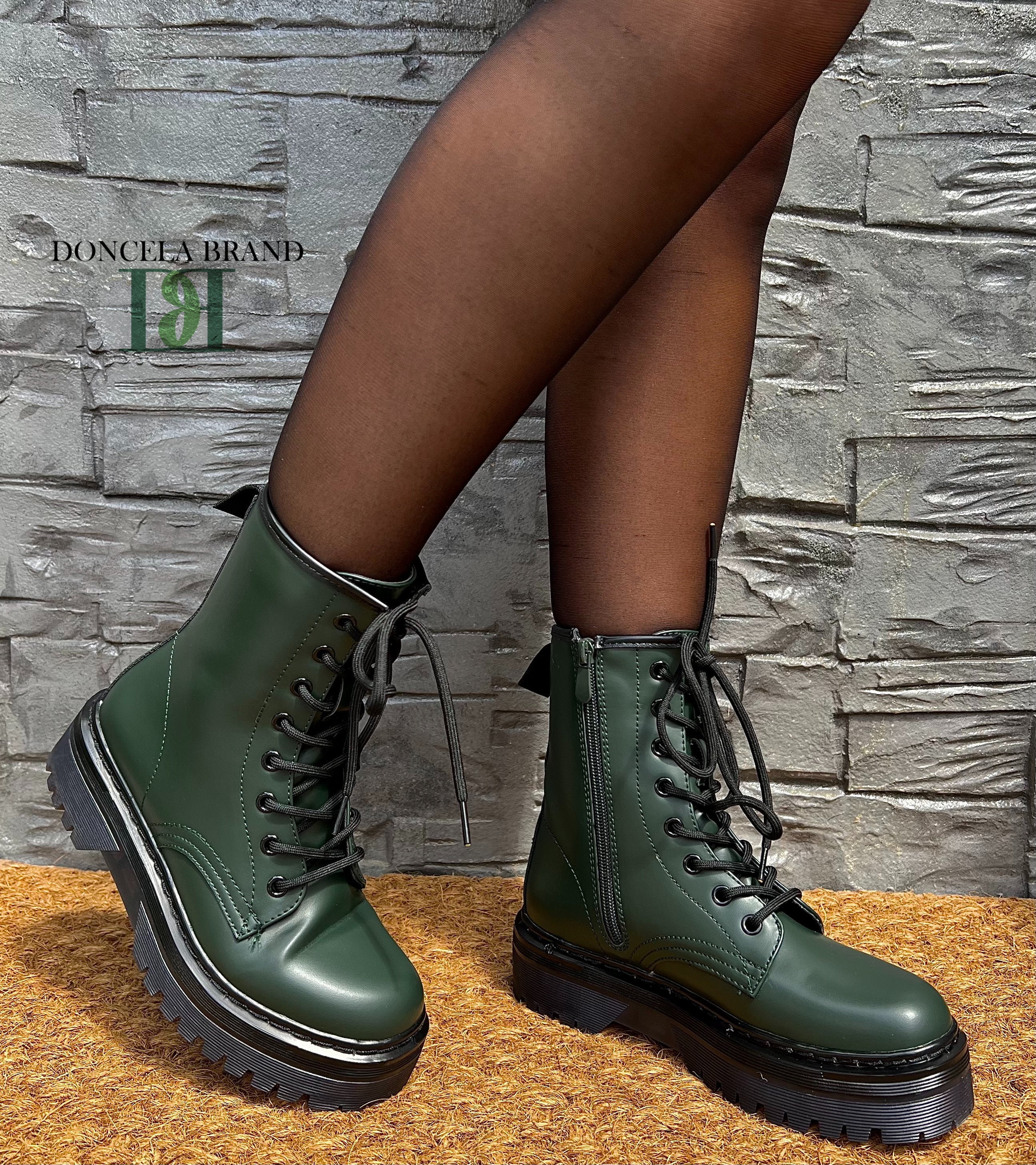 Botas militares best sale plataforma granates