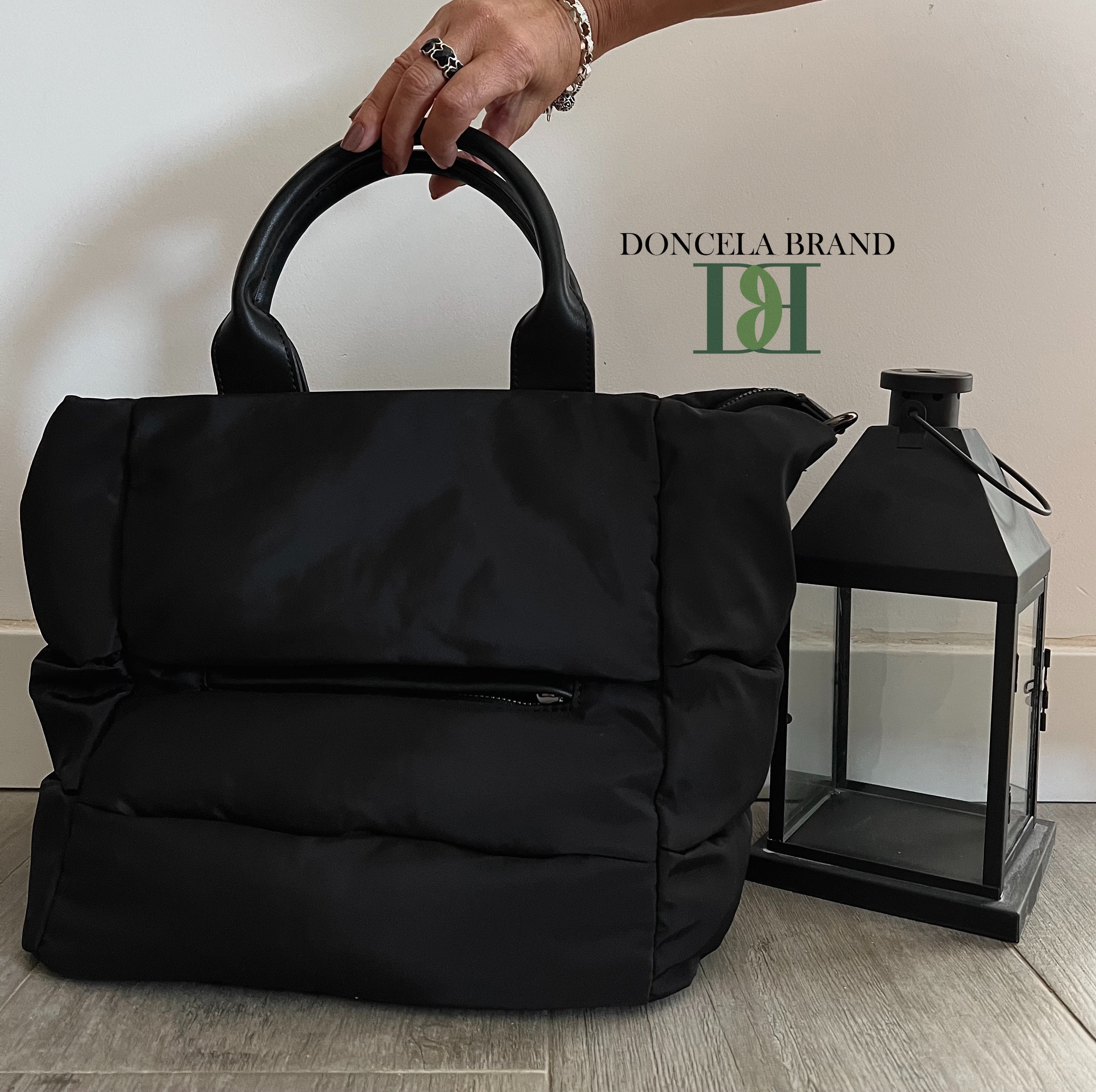 Bolso acolchado negro doncelabrand