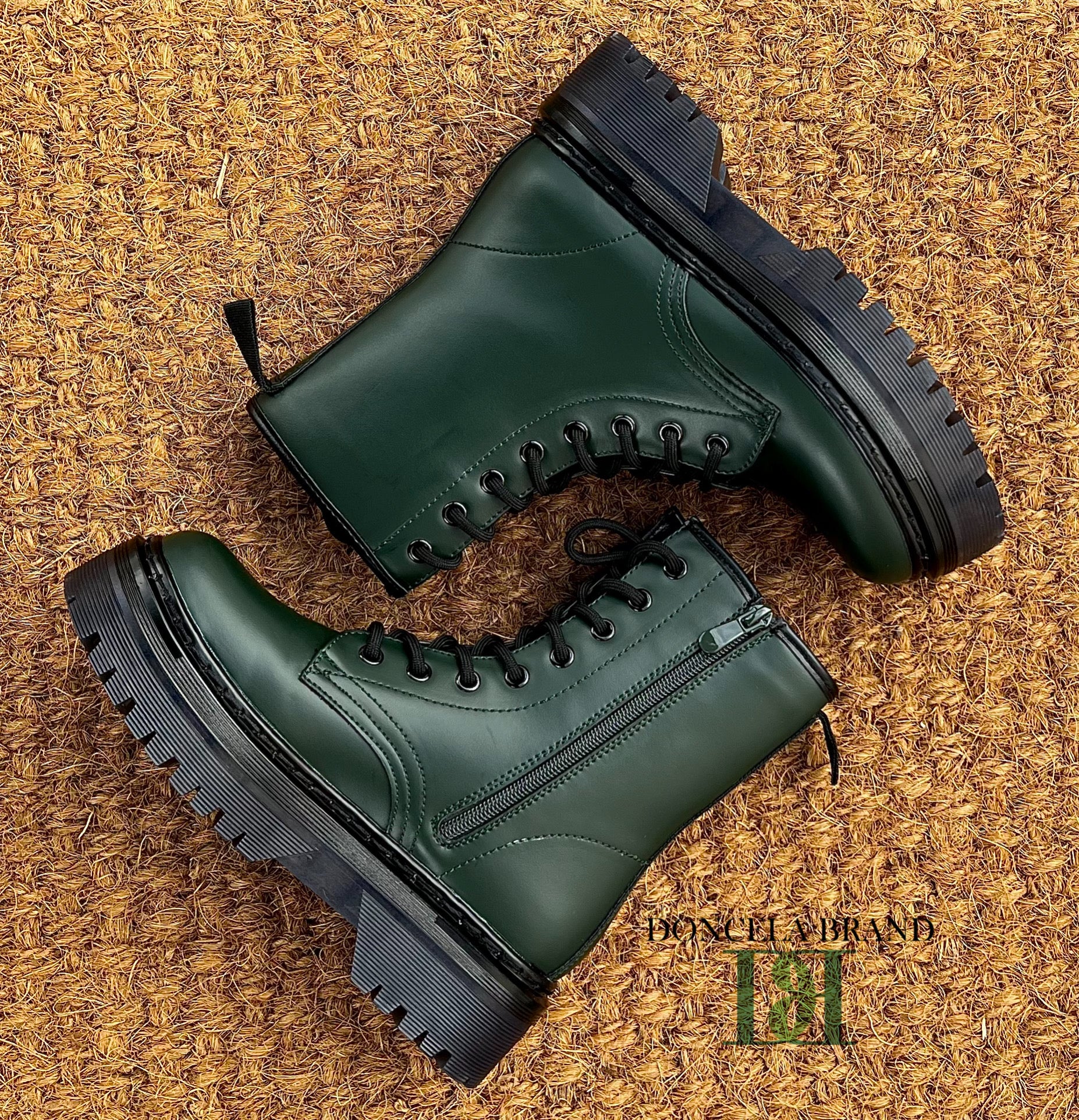 Botas militares plataforma online granates